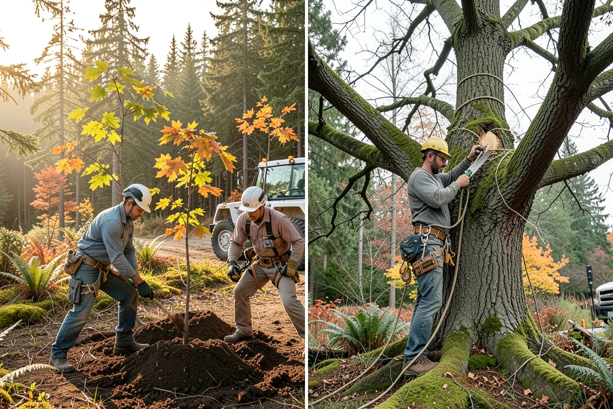 Deadwood removal in Sedro-Woolley, Skagit County, WA - Assess canopy condition and pruning objectives