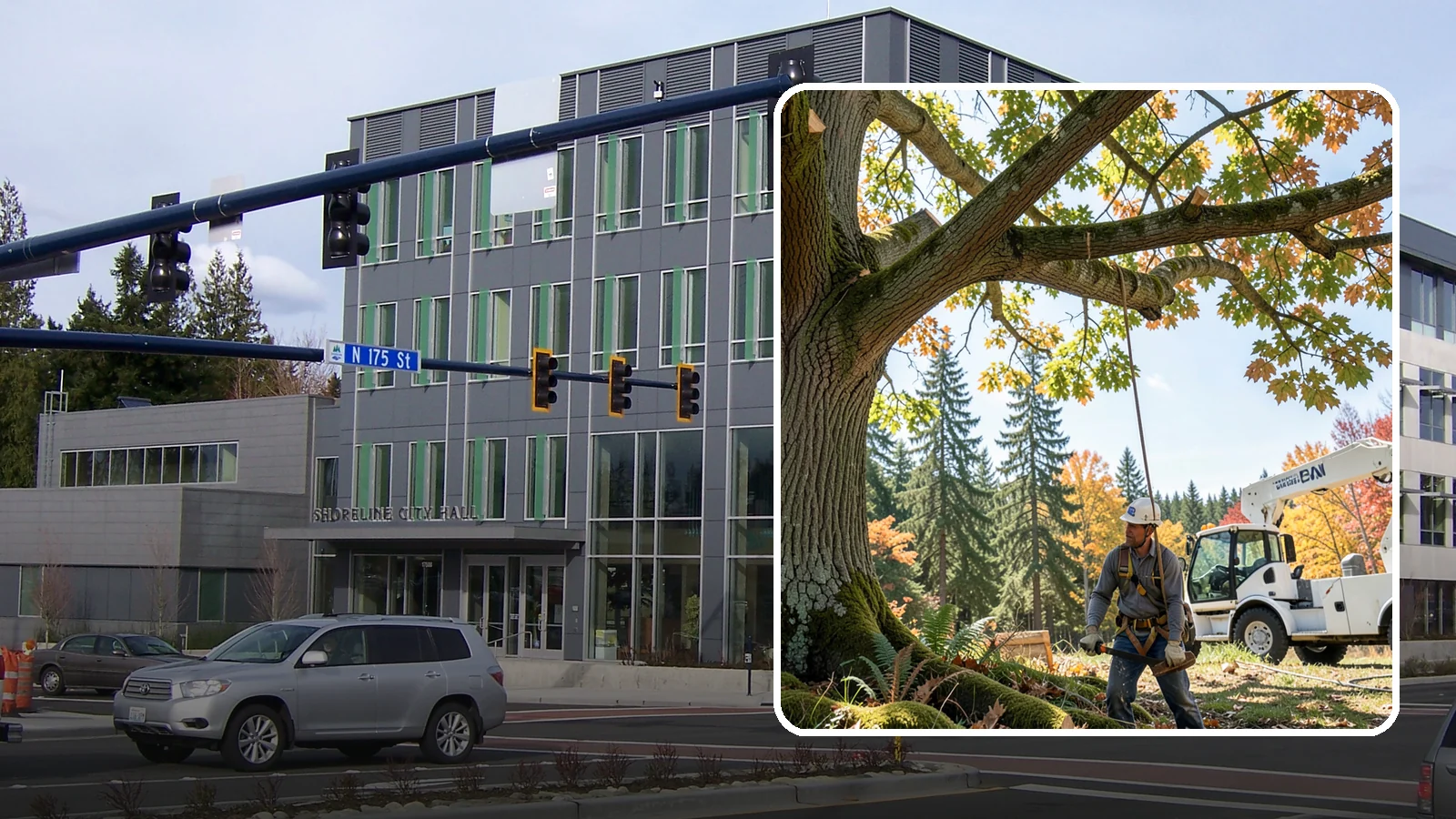 Deadwood removal in Shoreline, King County, WA - The removal of dead branches from the canopy.