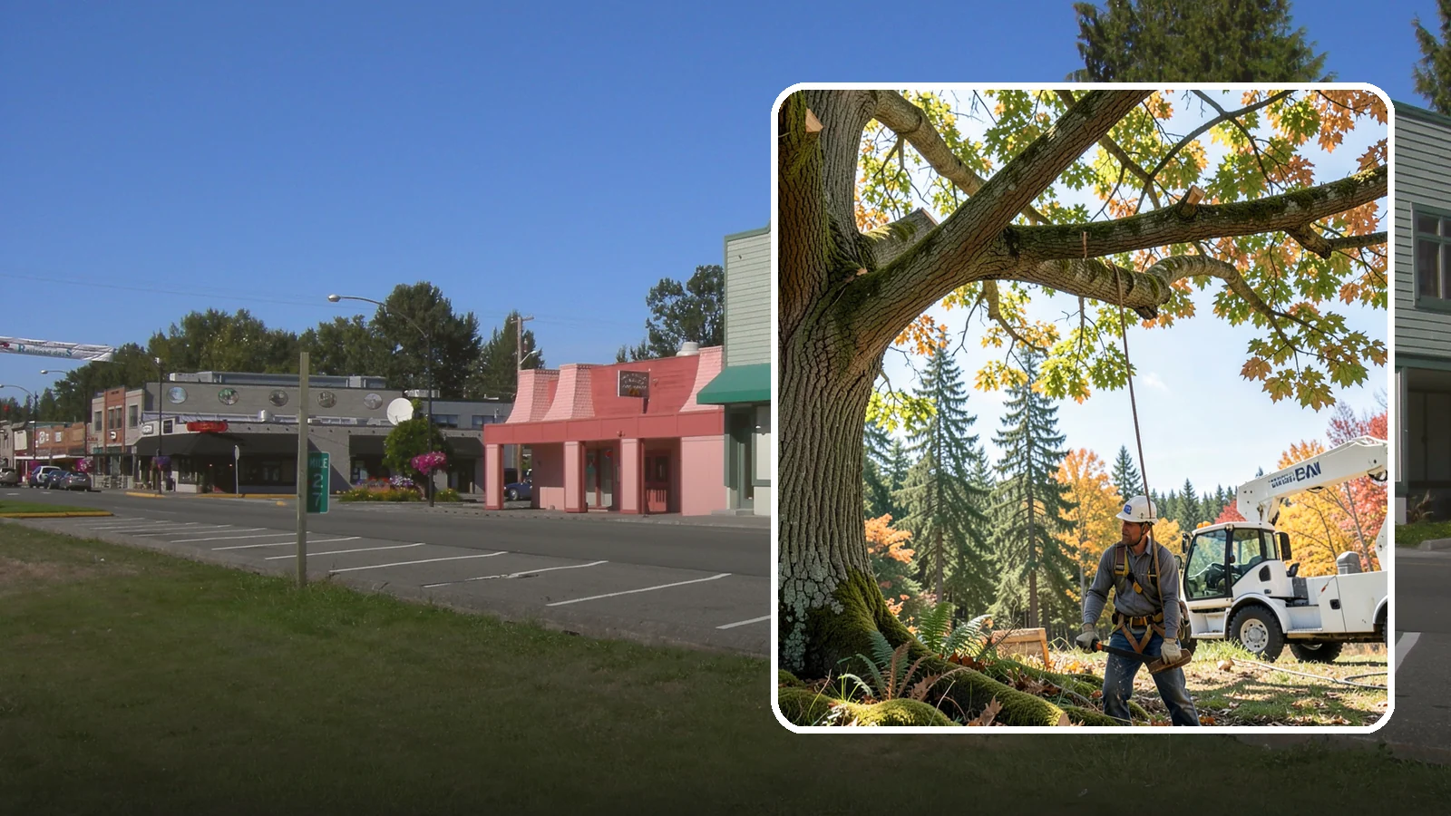 Deadwood removal in Snoqualmie, King County, WA - The removal of dead branches from the canopy.