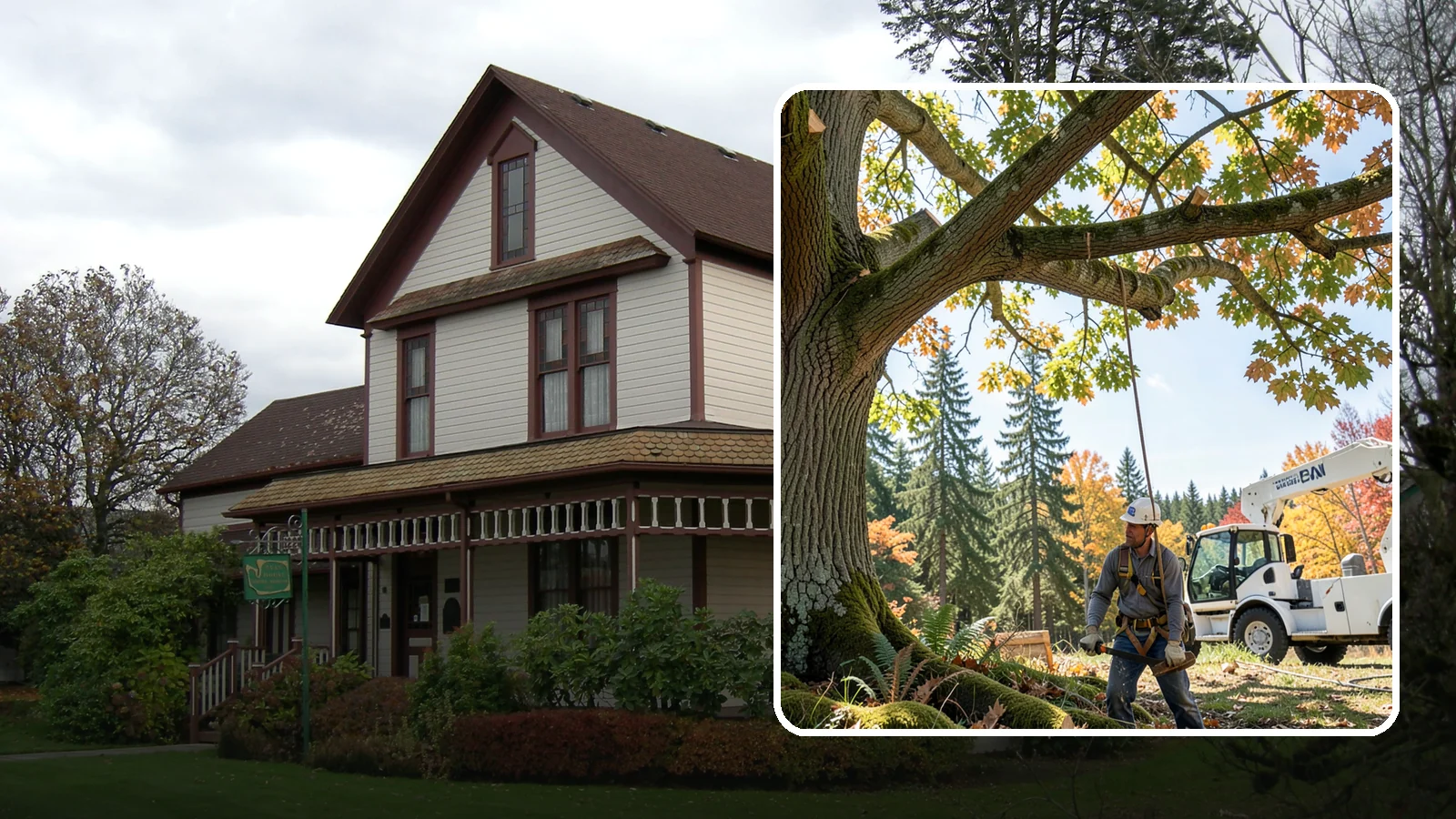 Deadwood removal in Sumner, Pierce County, WA - The removal of dead branches from the canopy.