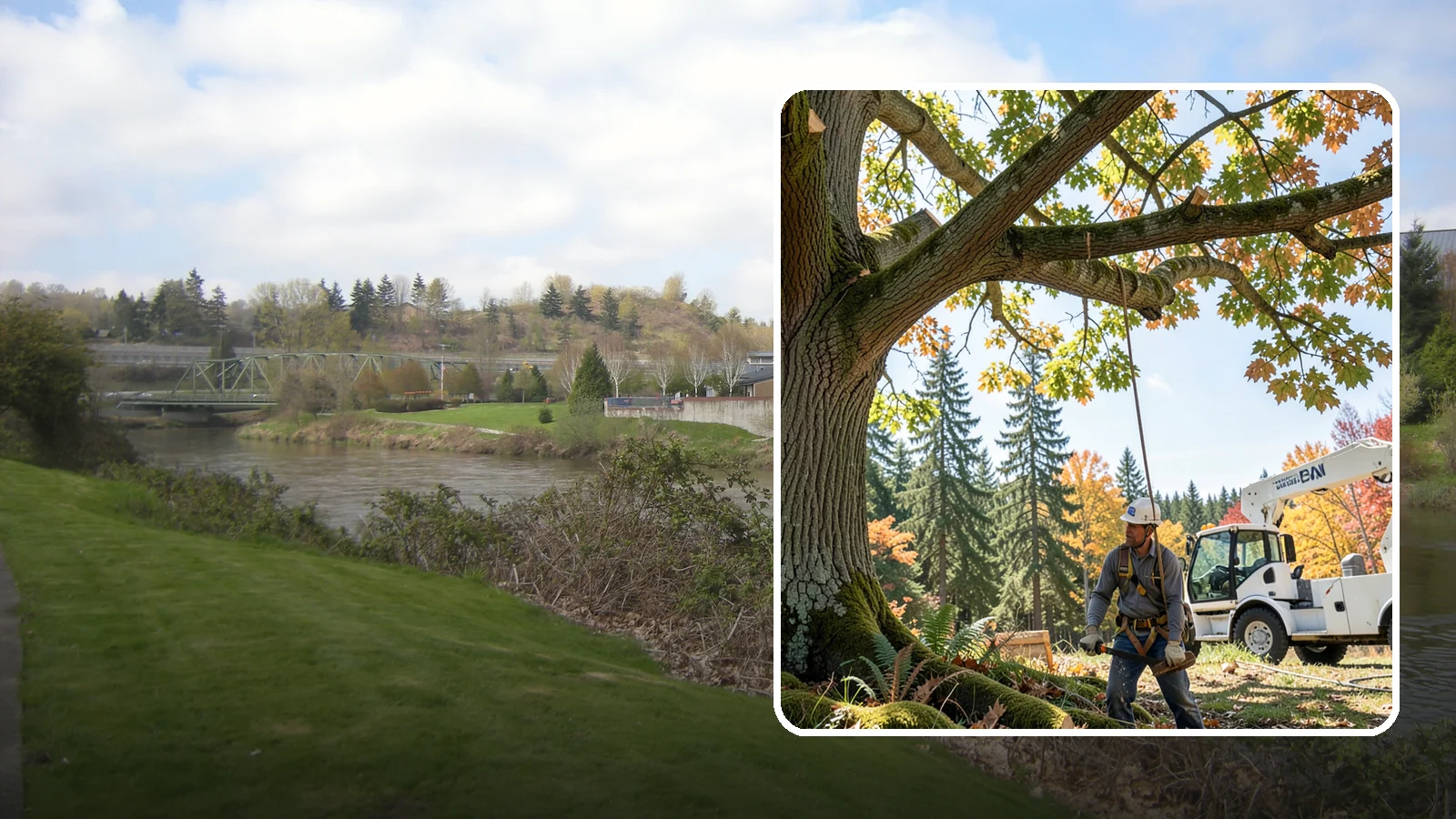 Deadwood removal in Tukwila, King County, WA - The removal of dead branches from the canopy.