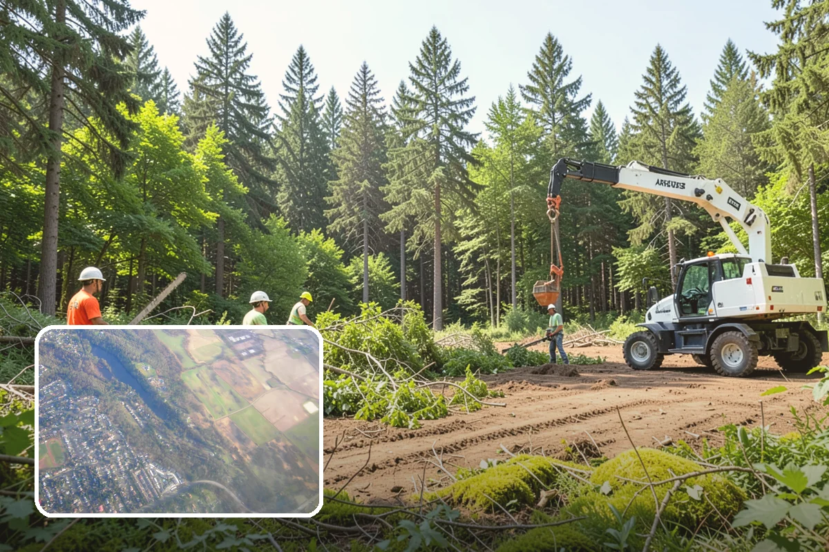 Debris Cleanup in Algona, King County, WA - Turns removed wood and debris into usable products