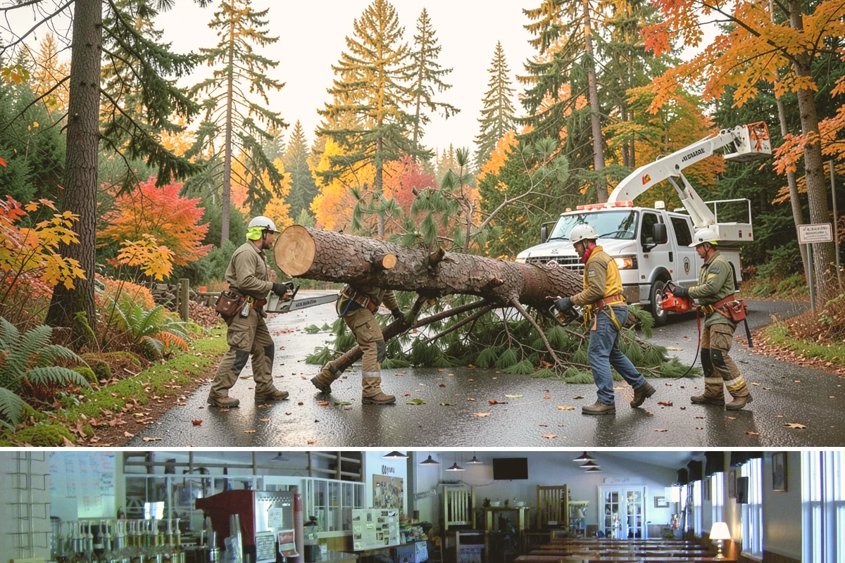 Debris Cleanup in Black Diamond, King County, WA - This service can be performed year-round in Puget Sound weather but often follows storms or tree work