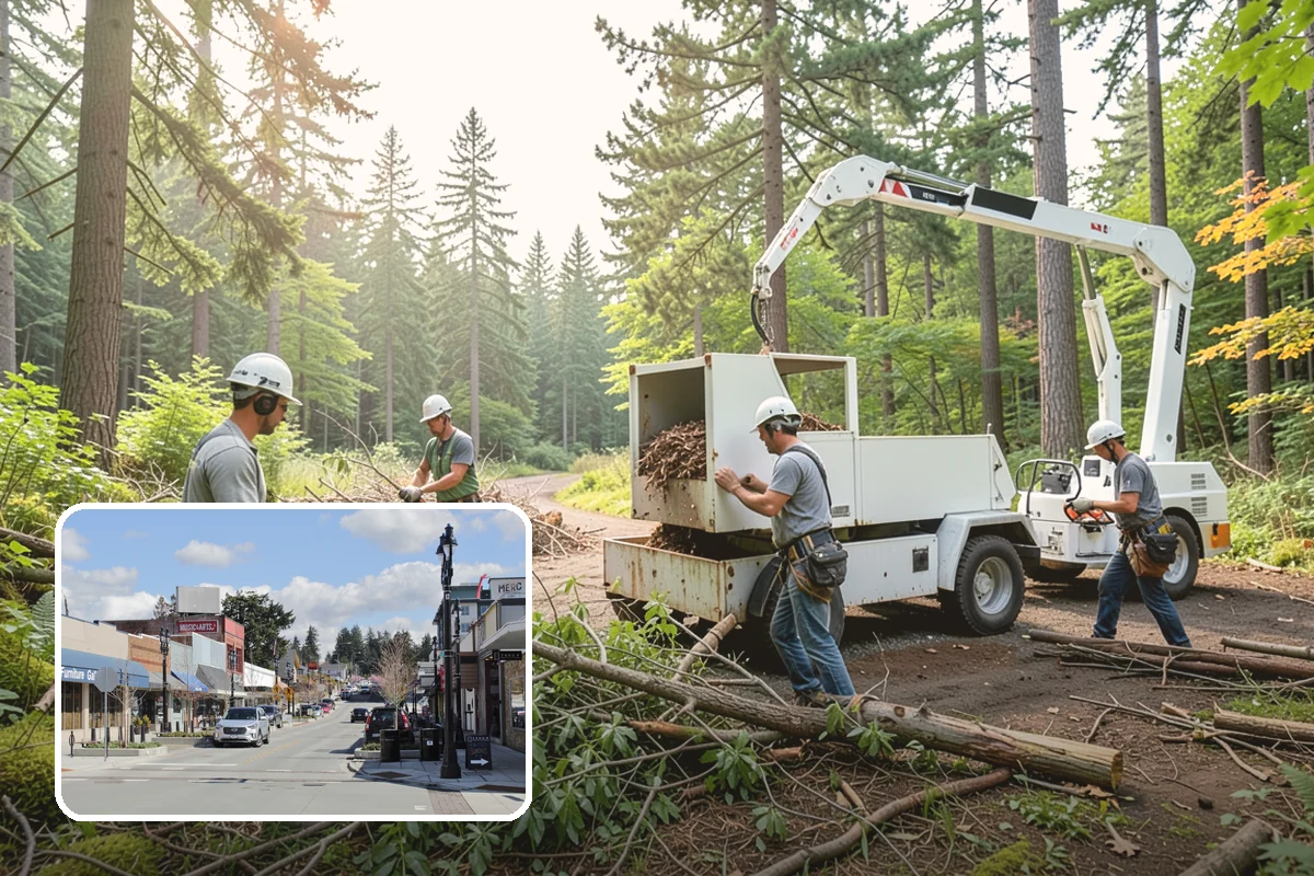 Debris Cleanup in Bothell, King County, WA - Turns removed wood and debris into usable products
