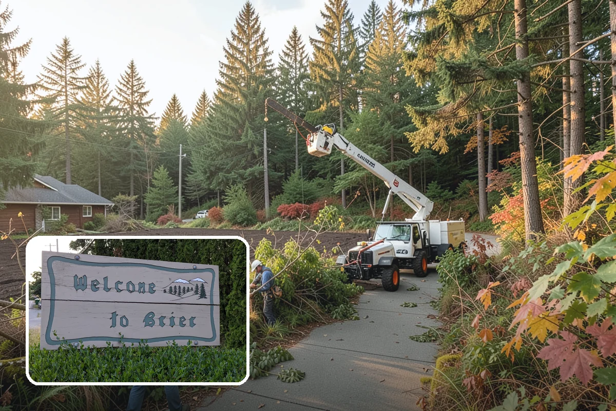 Debris Cleanup in Brier, Snohomish County, WA - Turns removed wood and debris into usable products