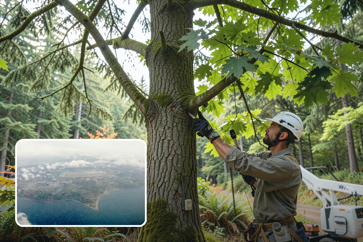 Debris Cleanup in Burien, King County, WA - Turns removed wood and debris into usable products