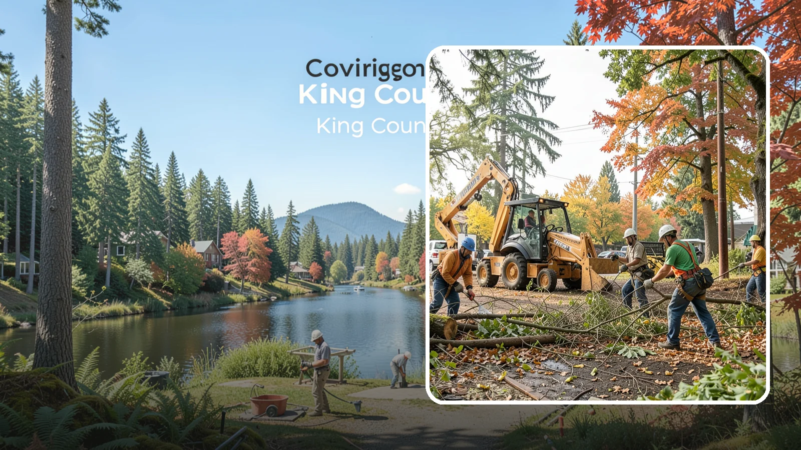 Debris Cleanup in Covington, King County, WA - The collection and removal of branches, leaves, and woody debris from a site.