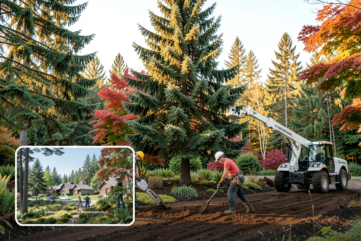 Debris Cleanup in Edgewood, Pierce County, WA - Turns removed wood and debris into usable products