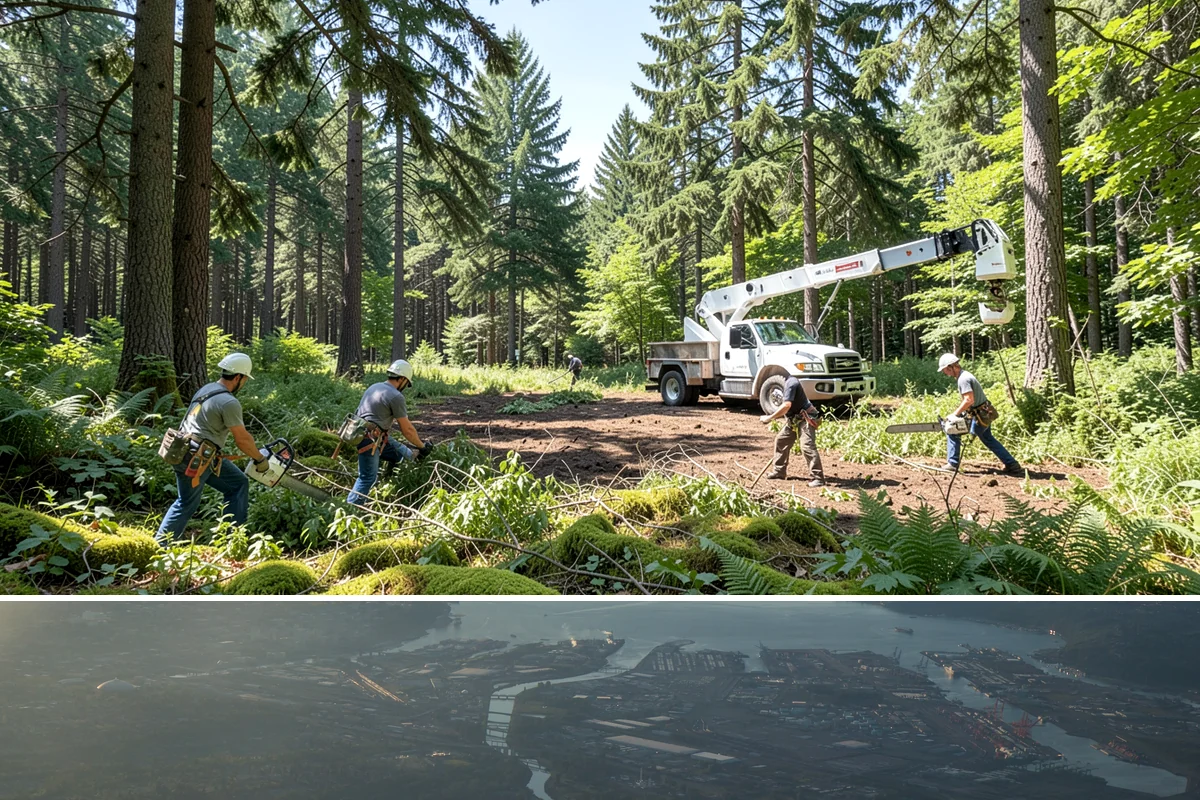 Debris Cleanup in Fife, Pierce County, WA - This service can be performed year-round in Puget Sound weather but often follows storms or tree work