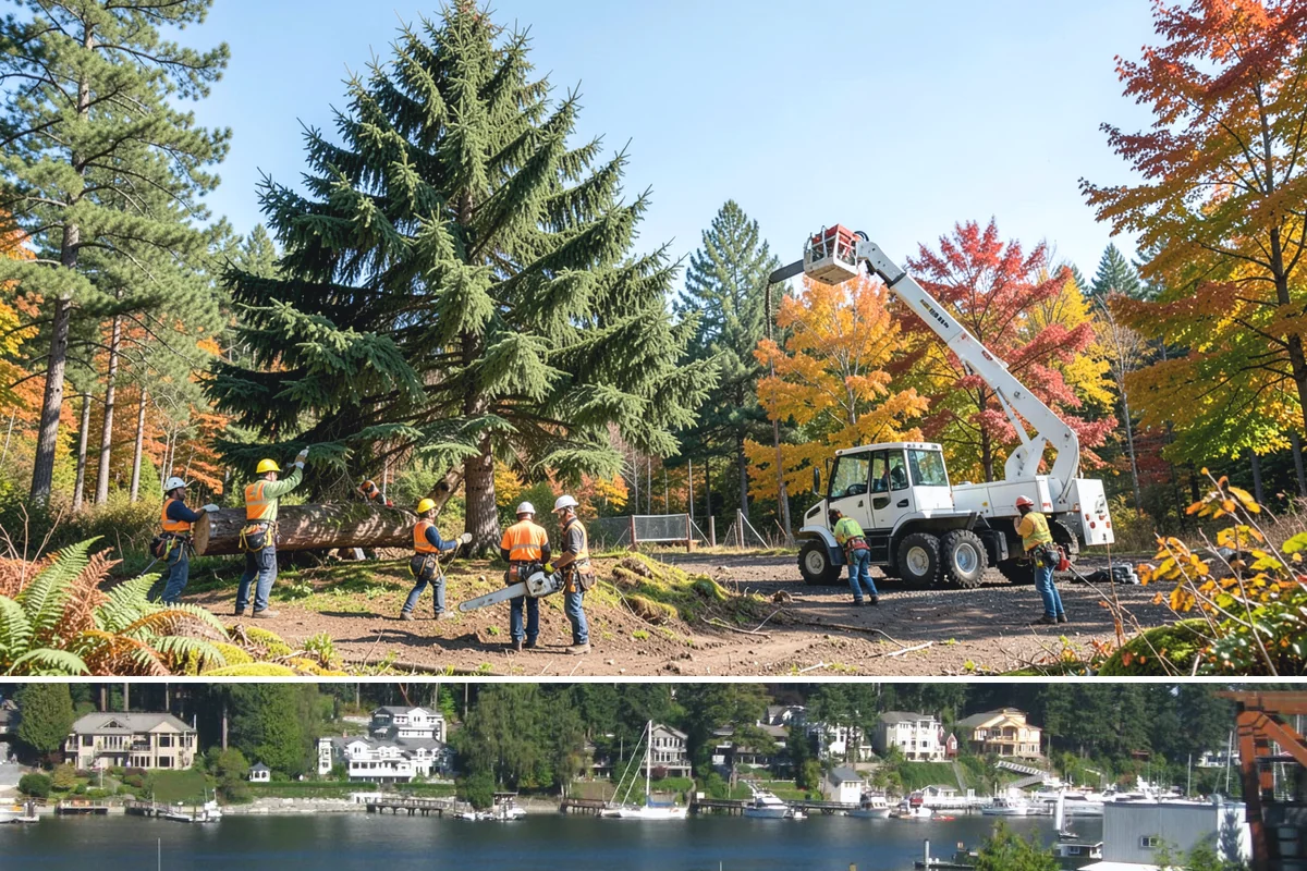 Debris Cleanup in Gig Harbor, Pierce County, WA - This service can be performed year-round in Puget Sound weather but often follows storms or tree work