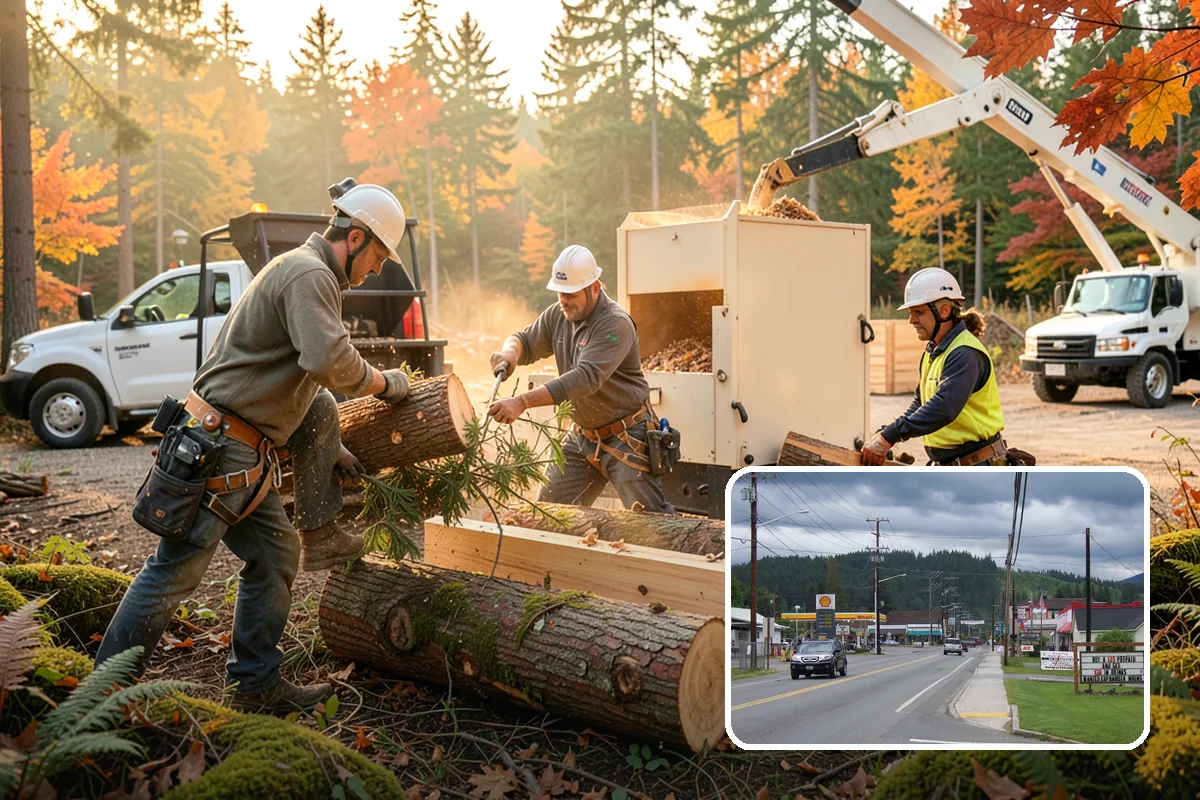 Debris Cleanup in Granite Falls, Snohomish County, WA - Turns removed wood and debris into usable products