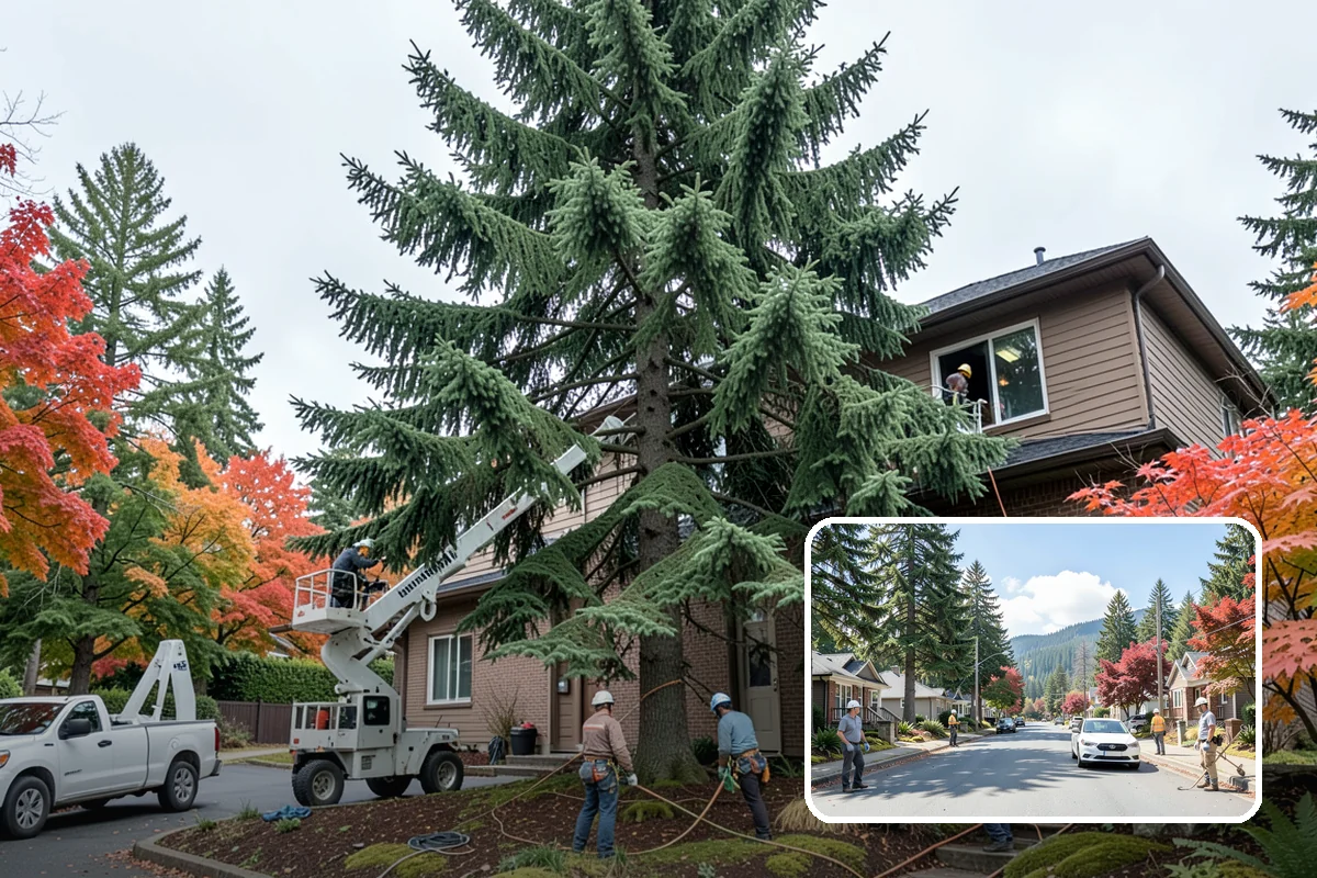 Debris Cleanup in Hunts Point, King County, WA - Turns removed wood and debris into usable products