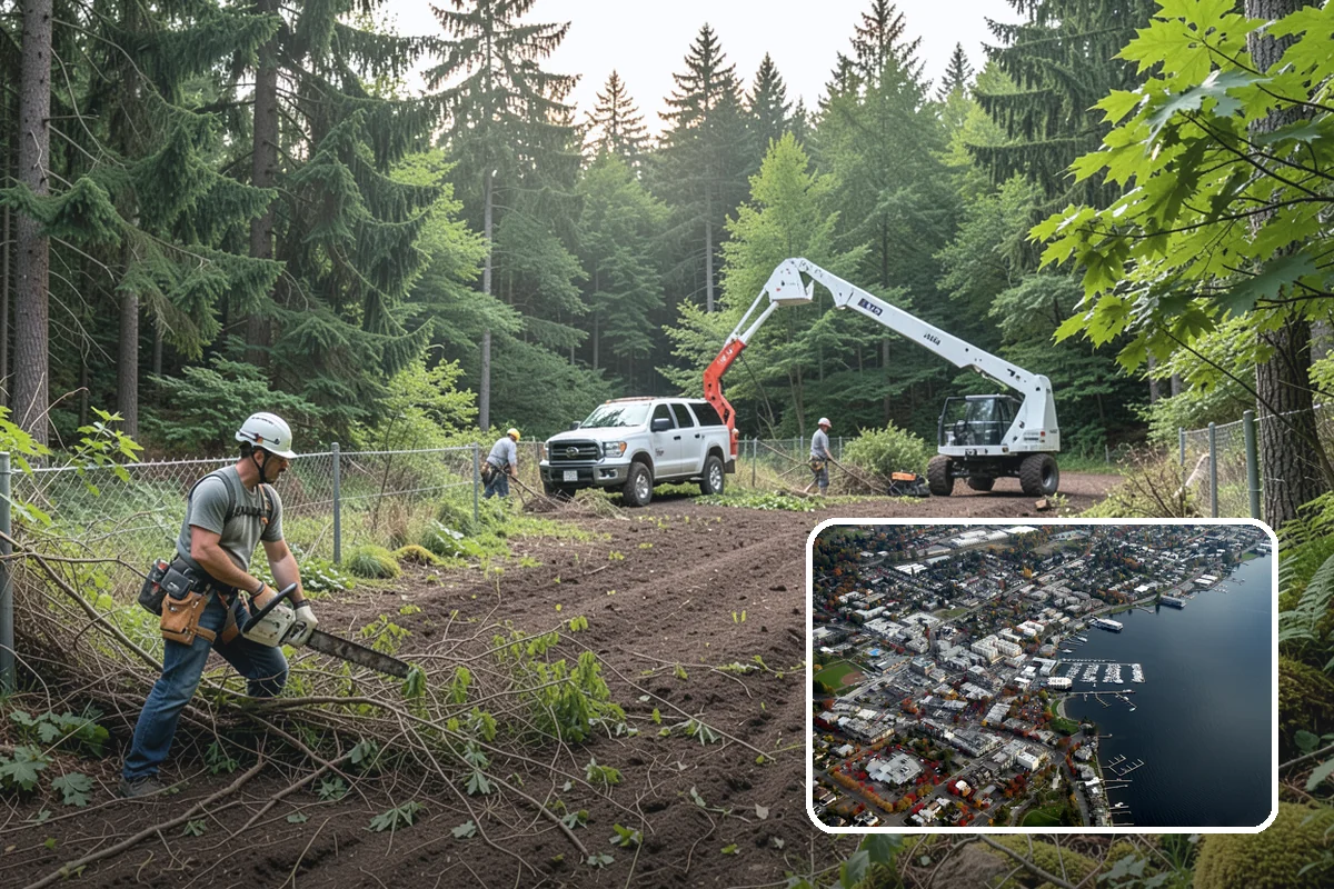 Debris Cleanup in Kirkland, King County, WA - Turns removed wood and debris into usable products