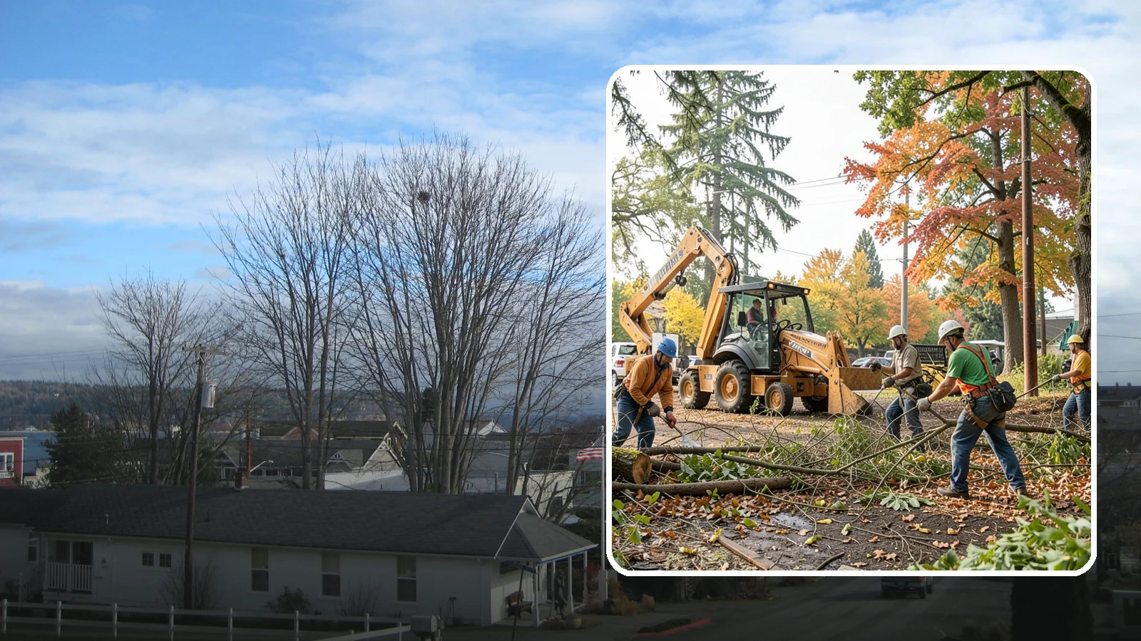Debris Cleanup in Langley, Island County, WA - The collection and removal of branches, leaves, and woody debris from a site.