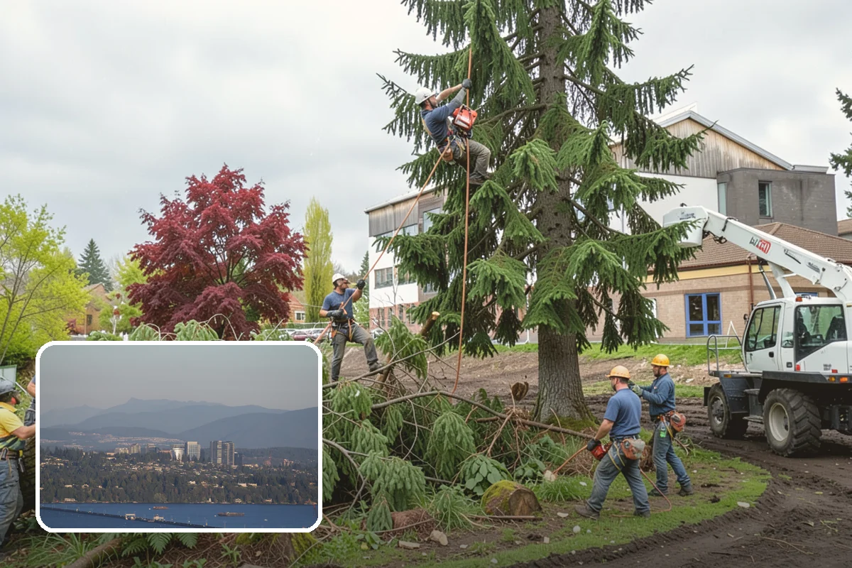 Debris Cleanup in Medina, King County, WA - Turns removed wood and debris into usable products