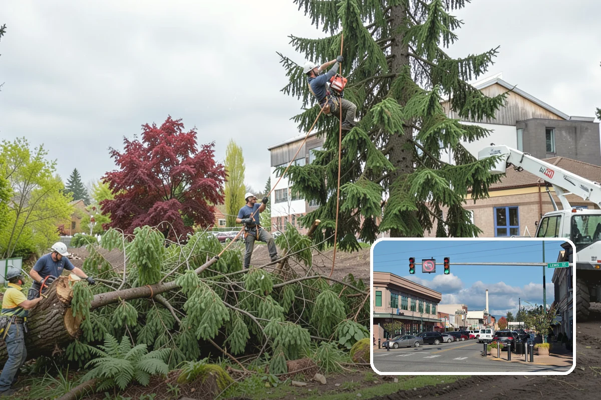 Debris Cleanup in Monroe, Snohomish County, WA - Turns removed wood and debris into usable products