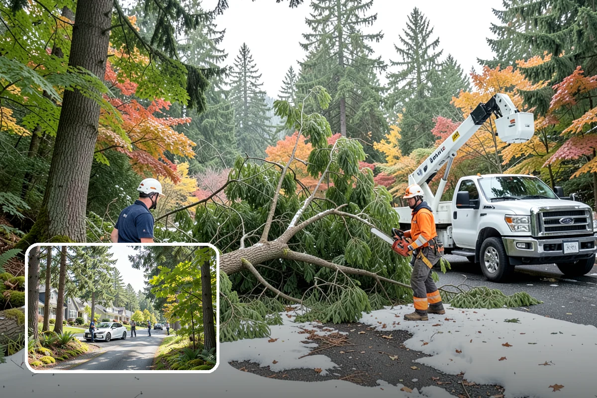 Debris Cleanup in Normandy Park, King County, WA - Turns removed wood and debris into usable products