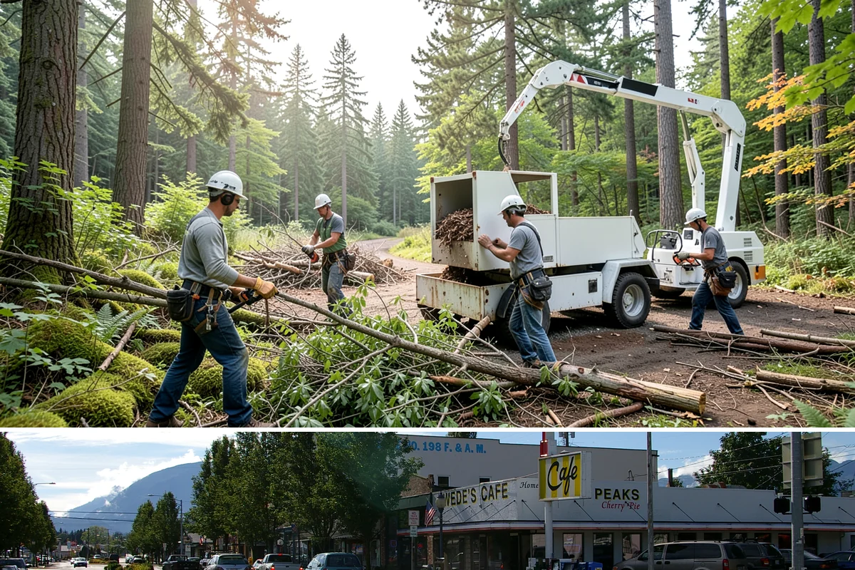 Debris Cleanup in North Bend, King County, WA - This service can be performed year-round in Puget Sound weather but often follows storms or tree work