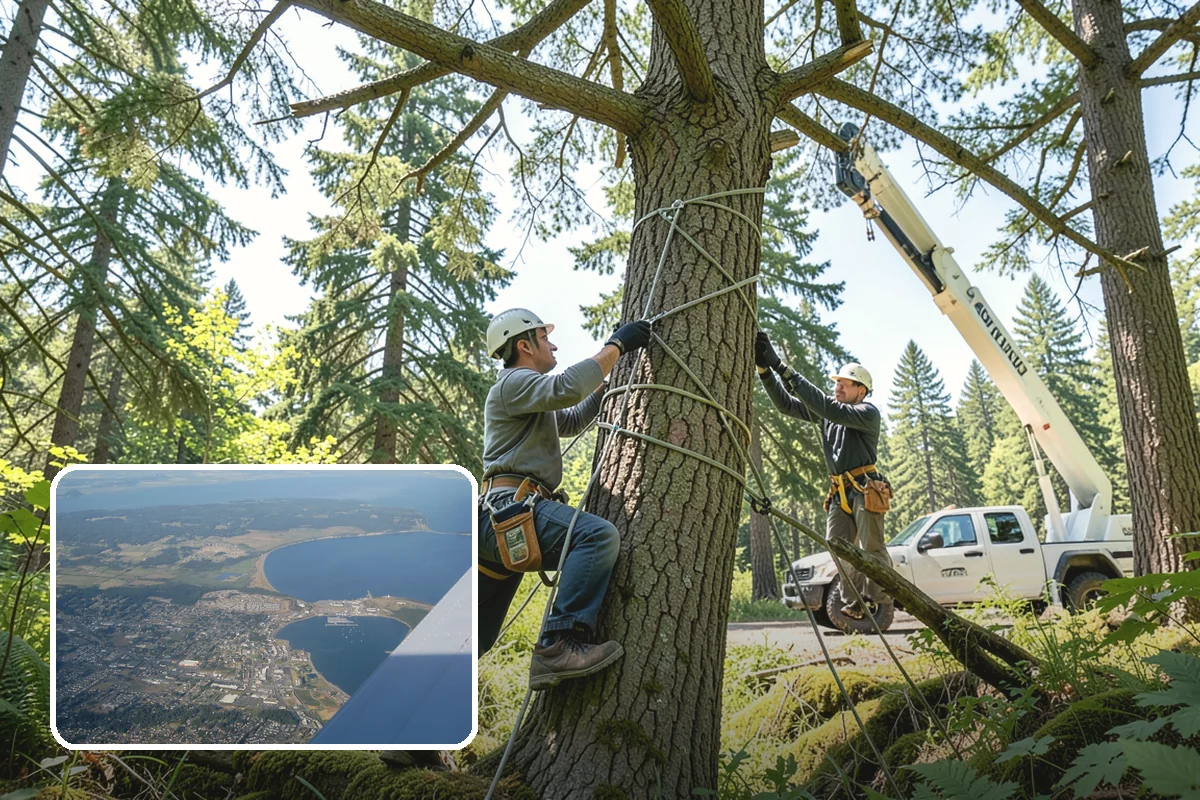 Debris Cleanup in Oak Harbor, Island County, WA - Turns removed wood and debris into usable products