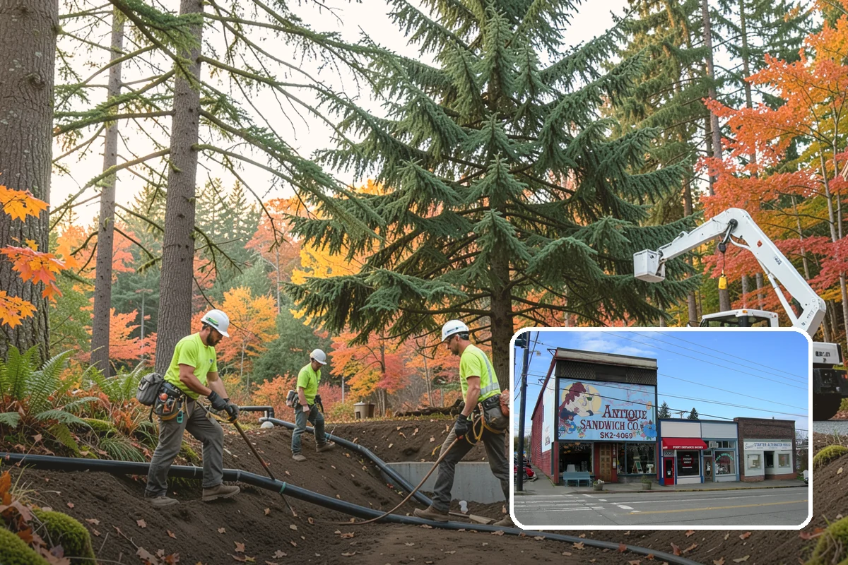 Debris Cleanup in Ruston, Pierce County, WA - Turns removed wood and debris into usable products