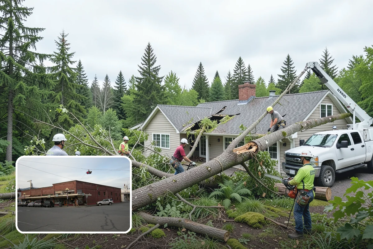 Debris Cleanup in Sedro-Woolley, Skagit County, WA - Turns removed wood and debris into usable products