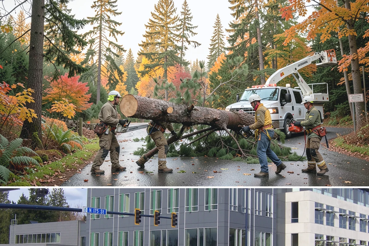 Debris Cleanup in Shoreline, King County, WA - This service can be performed year-round in Puget Sound weather but often follows storms or tree work