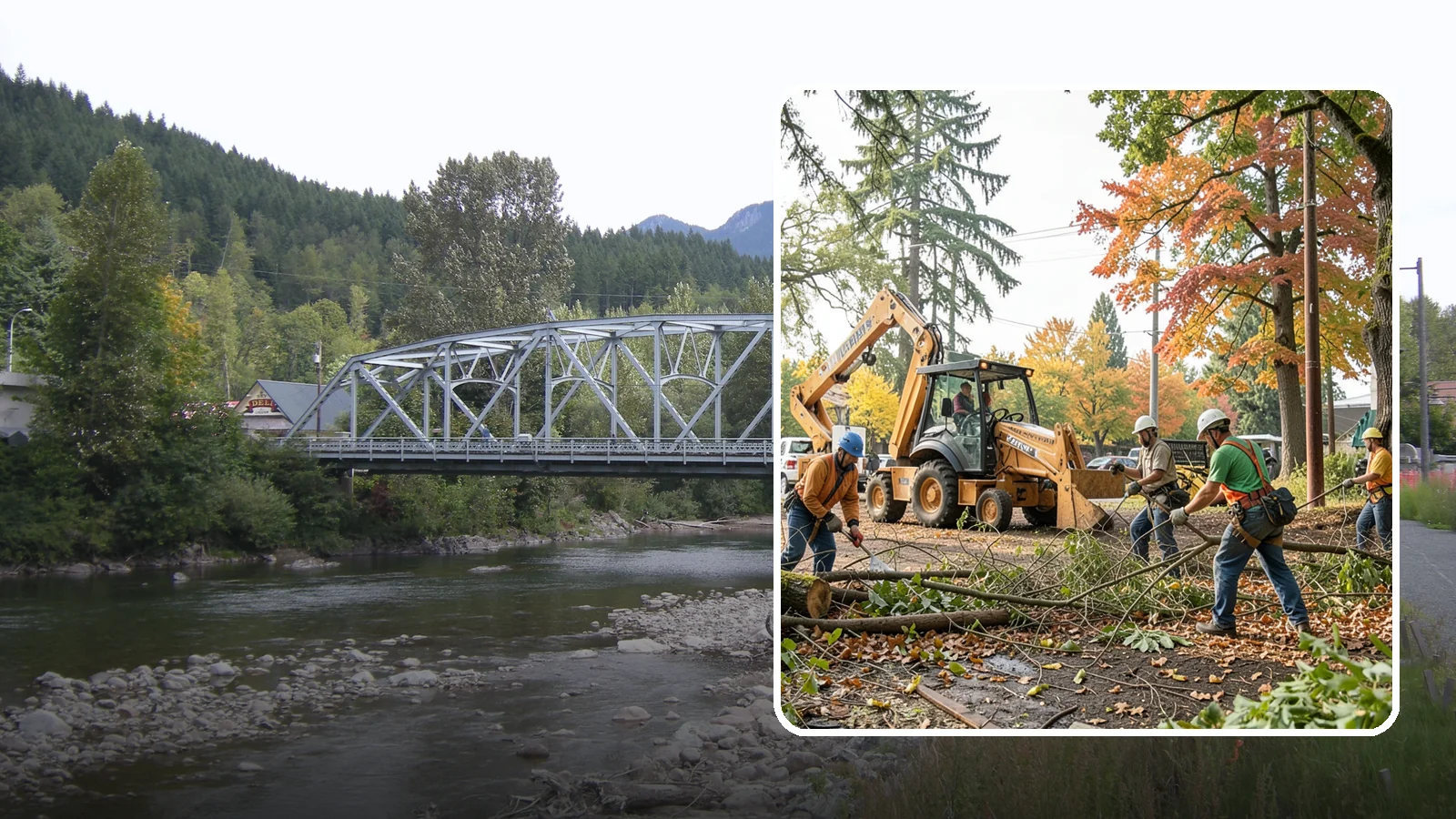 Debris Cleanup in Skykomish, King County, WA - The collection and removal of branches, leaves, and woody debris from a site.