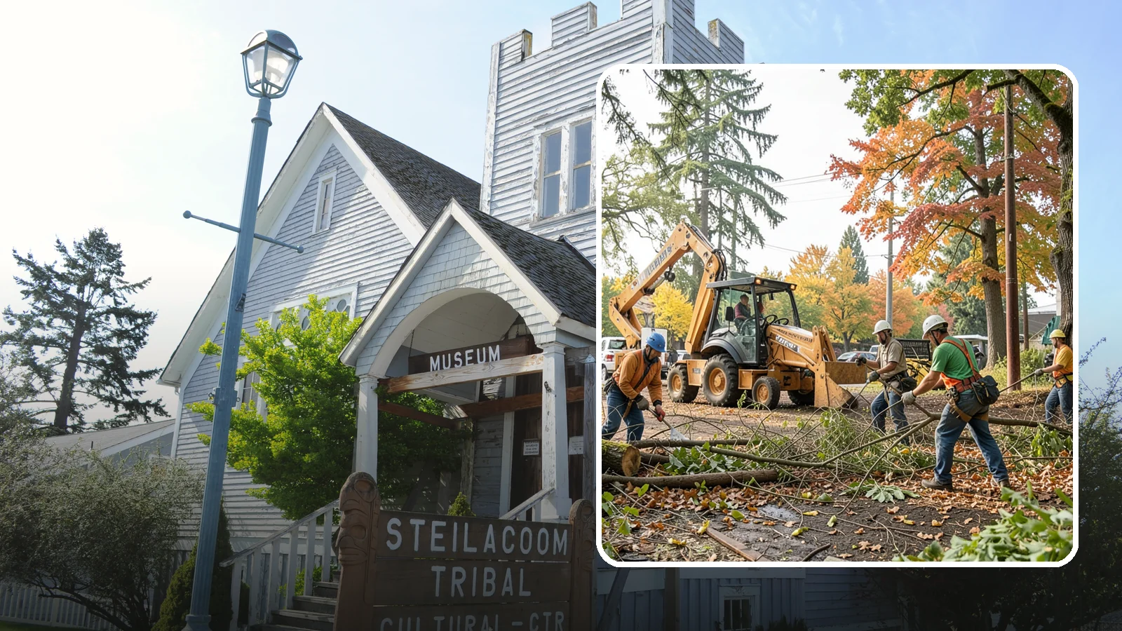 Debris Cleanup in Steilacoom, Pierce County, WA - The collection and removal of branches, leaves, and woody debris from a site.