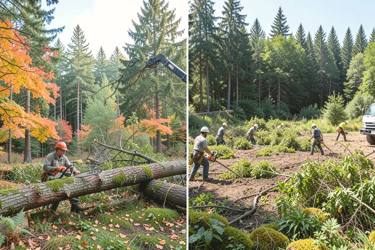 Debris Cleanup in University Place, Pierce County, WA - Sort material by type and size
