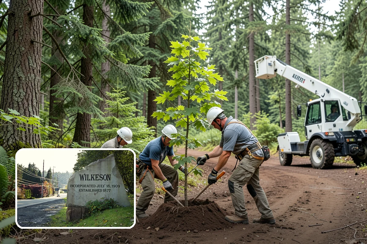 Debris Cleanup in Wilkeson, Pierce County, WA - Turns removed wood and debris into usable products