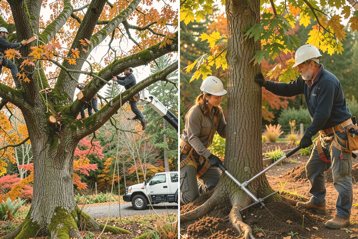 Deep root fertilization in Algona, King County, WA - Inspect the tree and its site