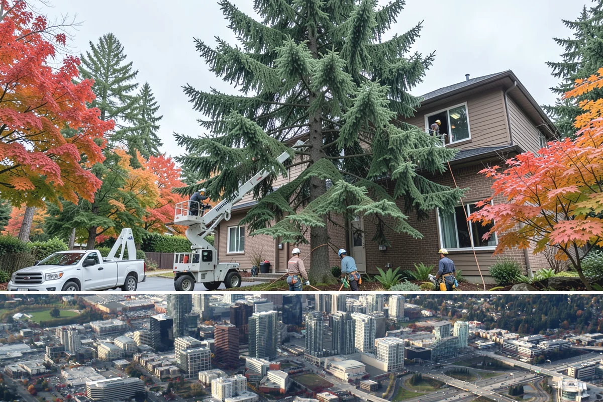 Deep root fertilization in Bellevue, King County, WA - This service can be performed year-round in the Puget Sound region but may require air excavation tools during wetter seasons to...