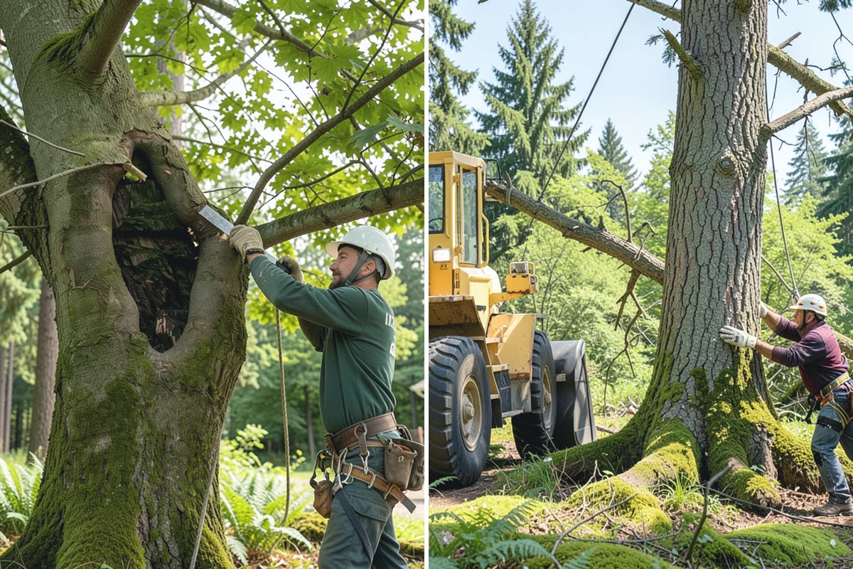Deep root fertilization in Bonney Lake, Pierce County, WA - Inspect the tree and its site