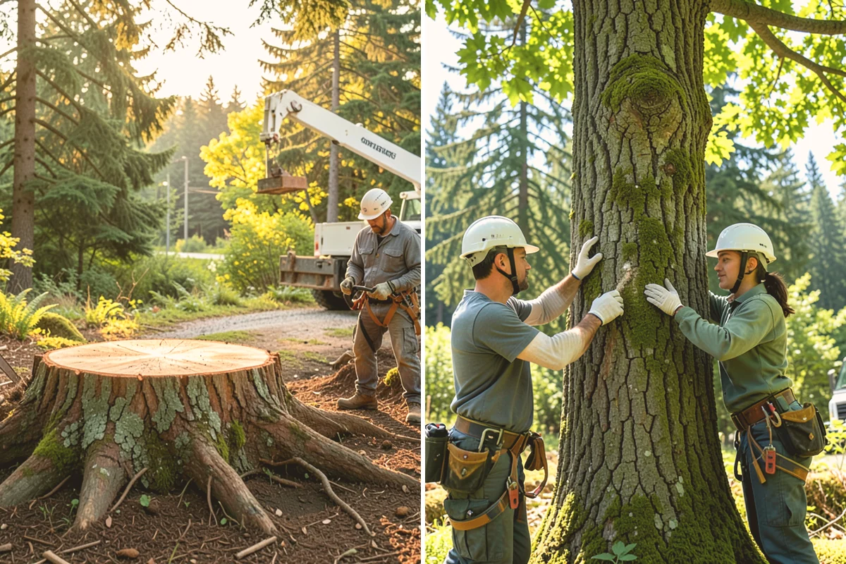 Deep root fertilization in Bothell, King County, WA - Inspect the tree and its site