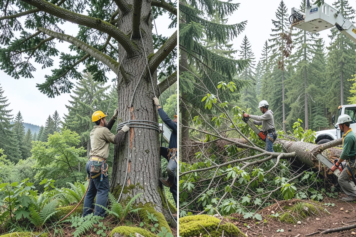 Deep root fertilization in Buckley, Pierce County, WA - Inspect the tree and its site