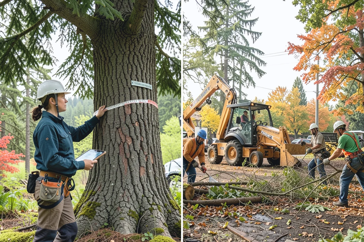 Deep root fertilization in Des Moines, King County, WA - Inspect the tree and its site