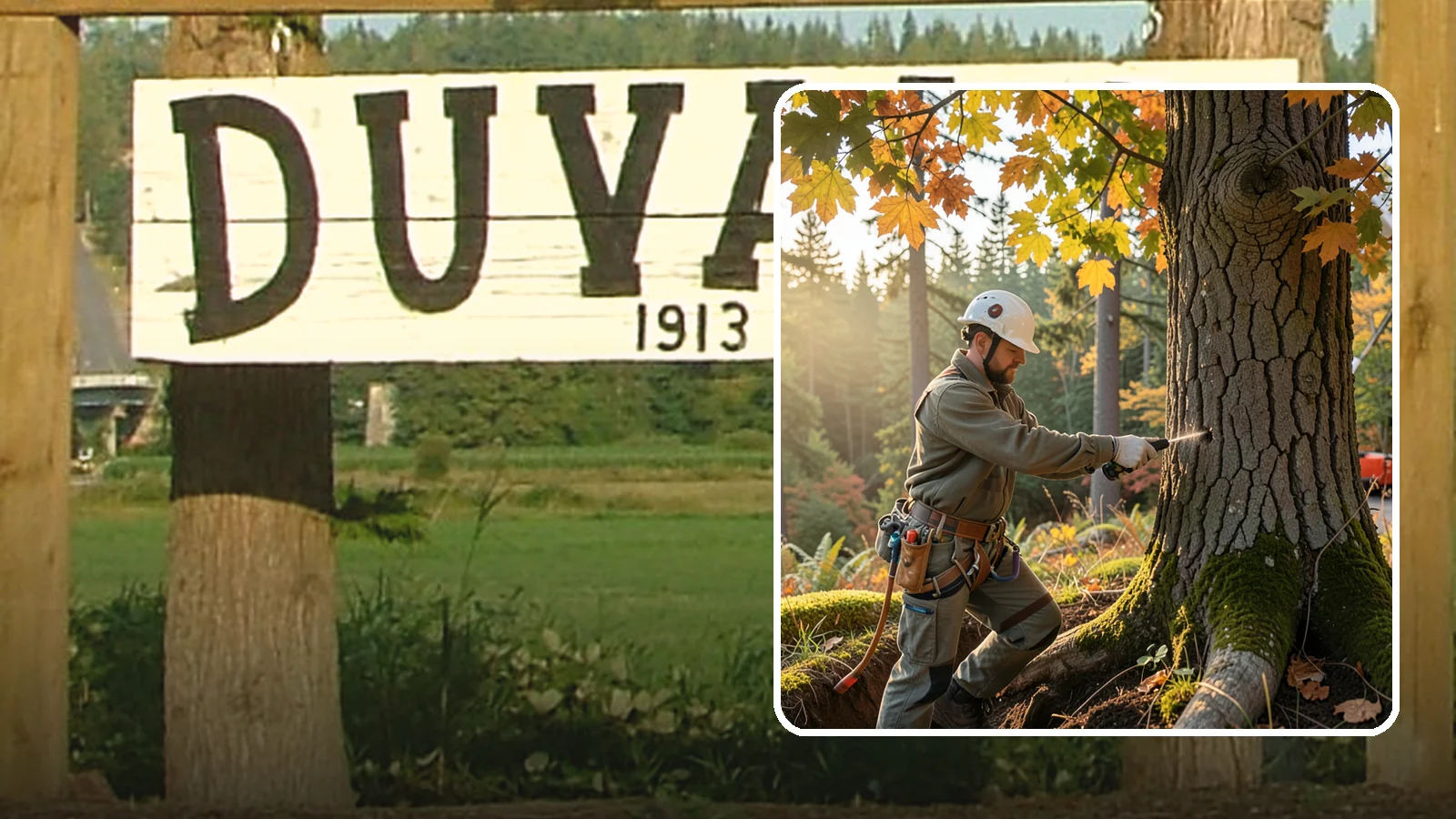Deep root fertilization in Duvall, King County, WA - The injection of nutrients into the root zone.