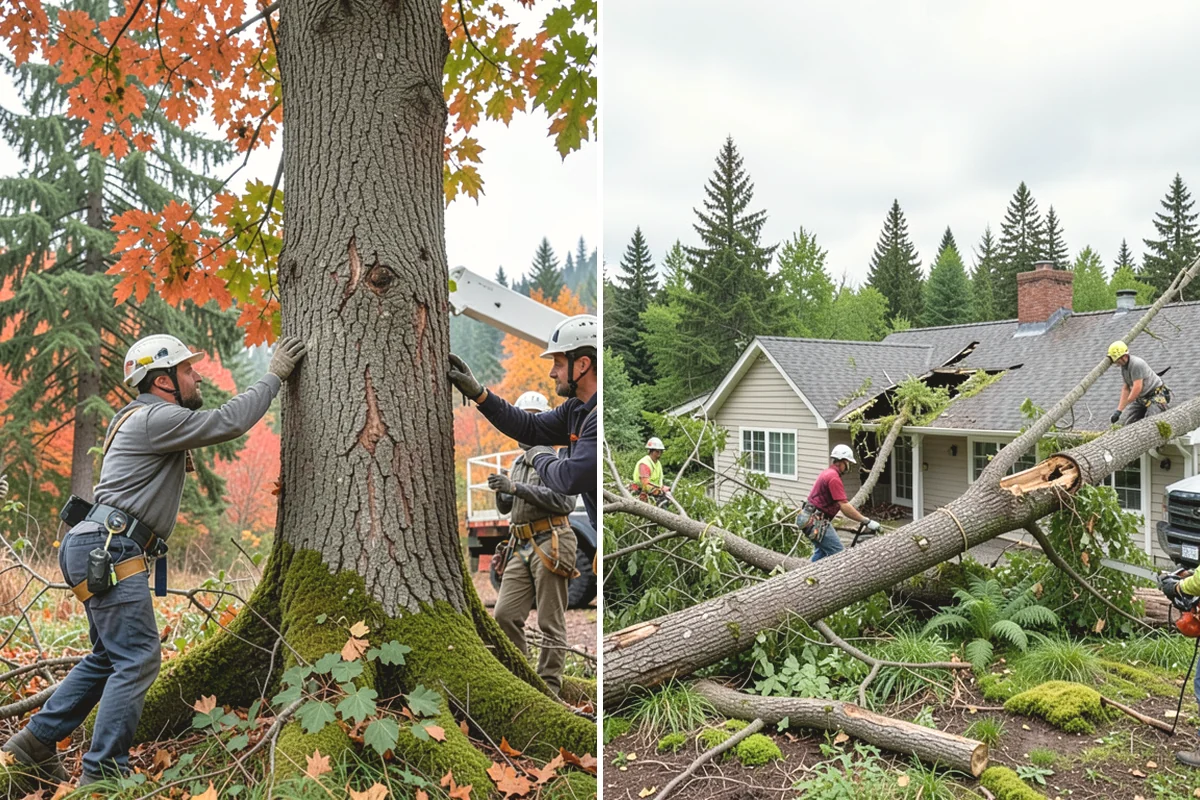 Deep root fertilization in Duvall, King County, WA - Inspect the tree and its site