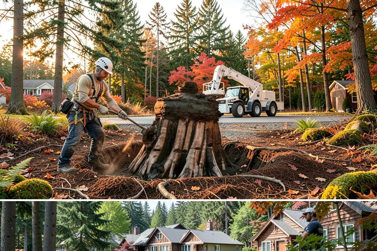 Deep root fertilization in Edgewood, Pierce County, WA - This service can be performed year-round in the Puget Sound region but may require air excavation tools during wetter seasons to...