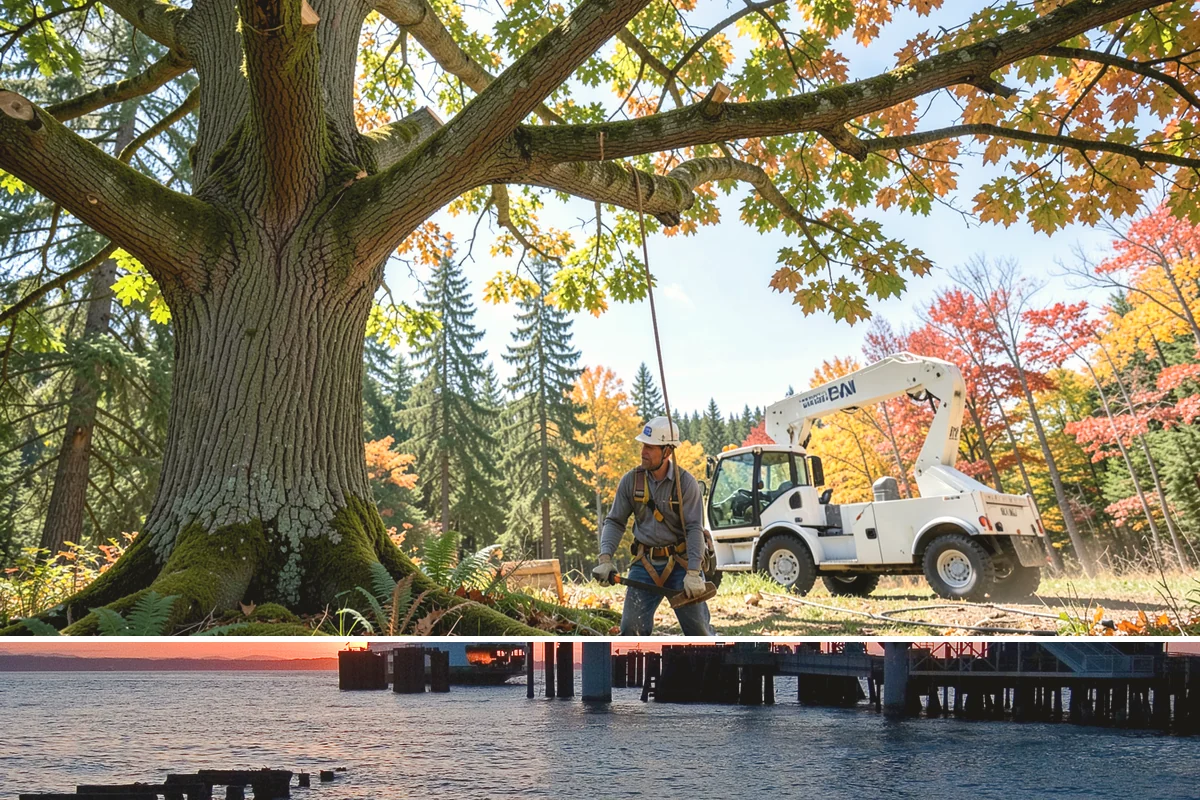 Deep root fertilization in Edmonds, Snohomish County, WA - This service can be performed year-round in the Puget Sound region but may require air excavation tools during wetter seasons to...