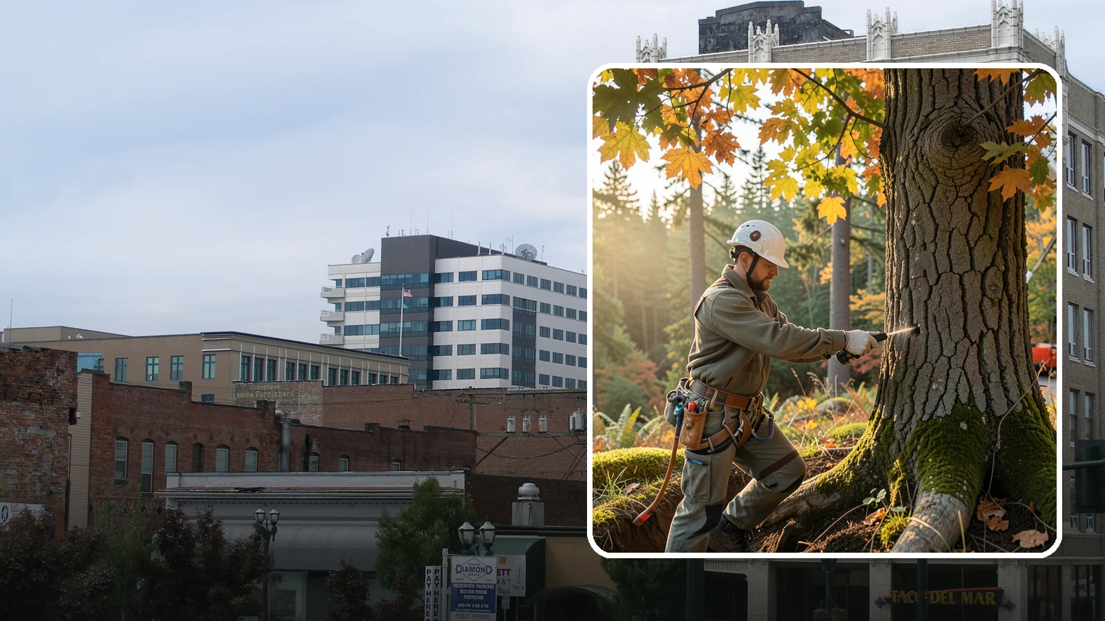 Deep root fertilization in Everett, Snohomish County, WA - The injection of nutrients into the root zone.