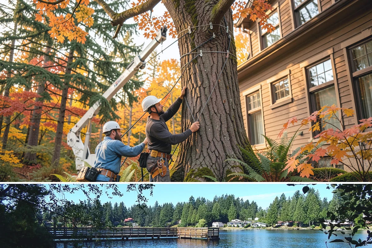 Deep root fertilization in Federal Way, King County, WA - This service can be performed year-round in the Puget Sound region but may require air excavation tools during wetter seasons to...