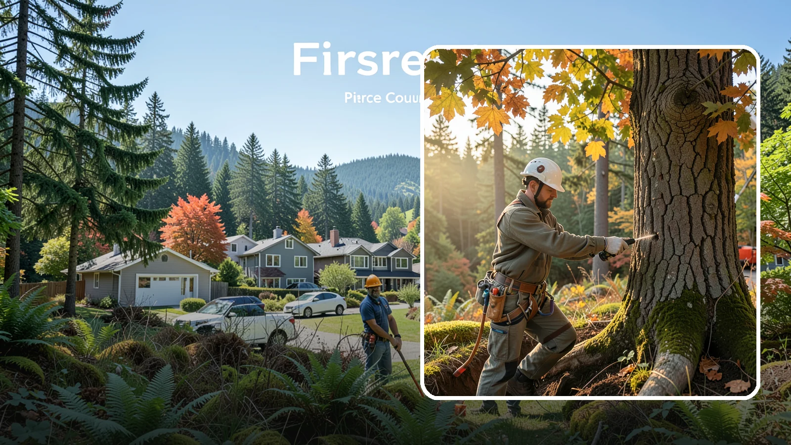 Deep root fertilization in Fircrest, Pierce County, WA - The injection of nutrients into the root zone.