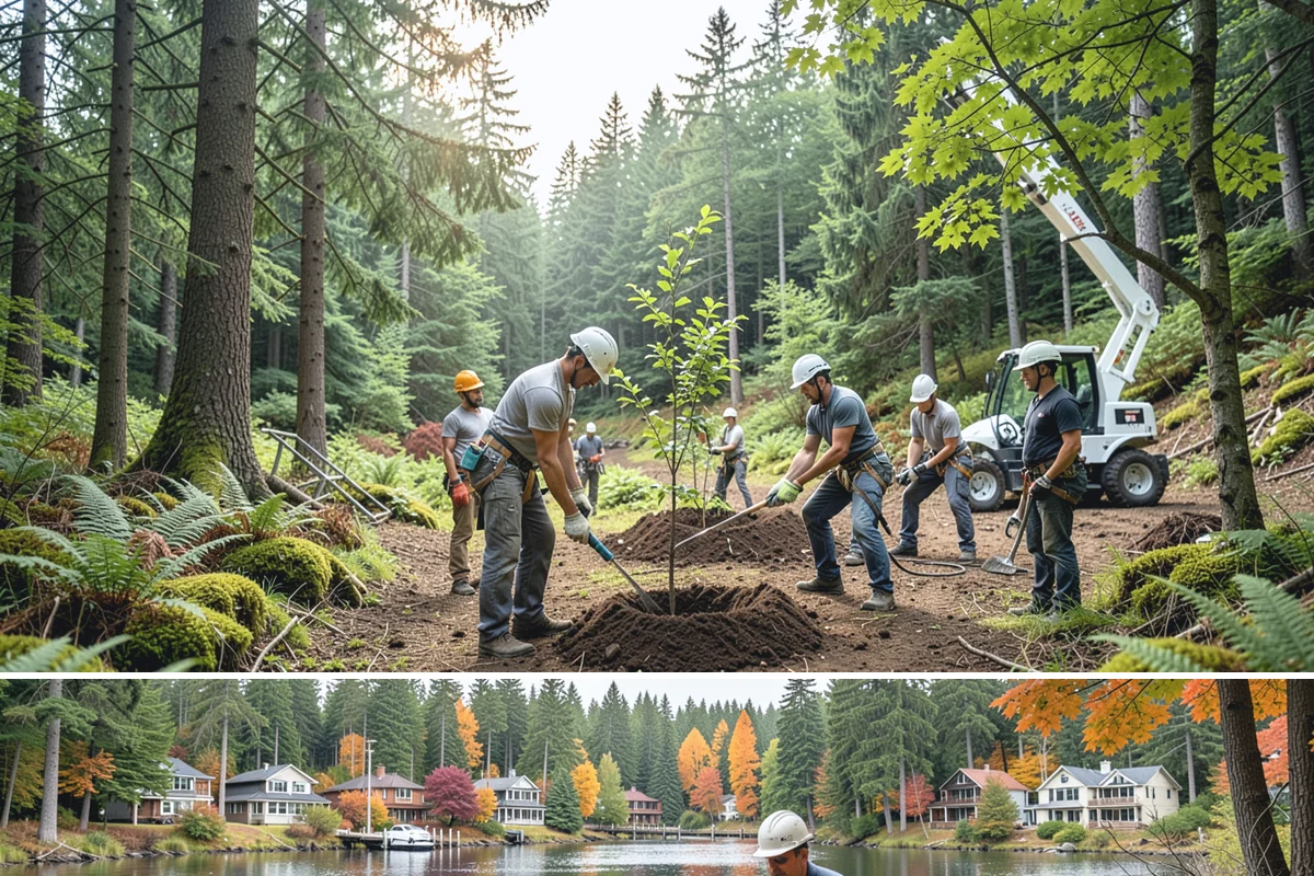 Deep root fertilization in La Conner, Skagit County, WA - This service can be performed year-round in the Puget Sound region but may require air excavation tools during wetter seasons to...