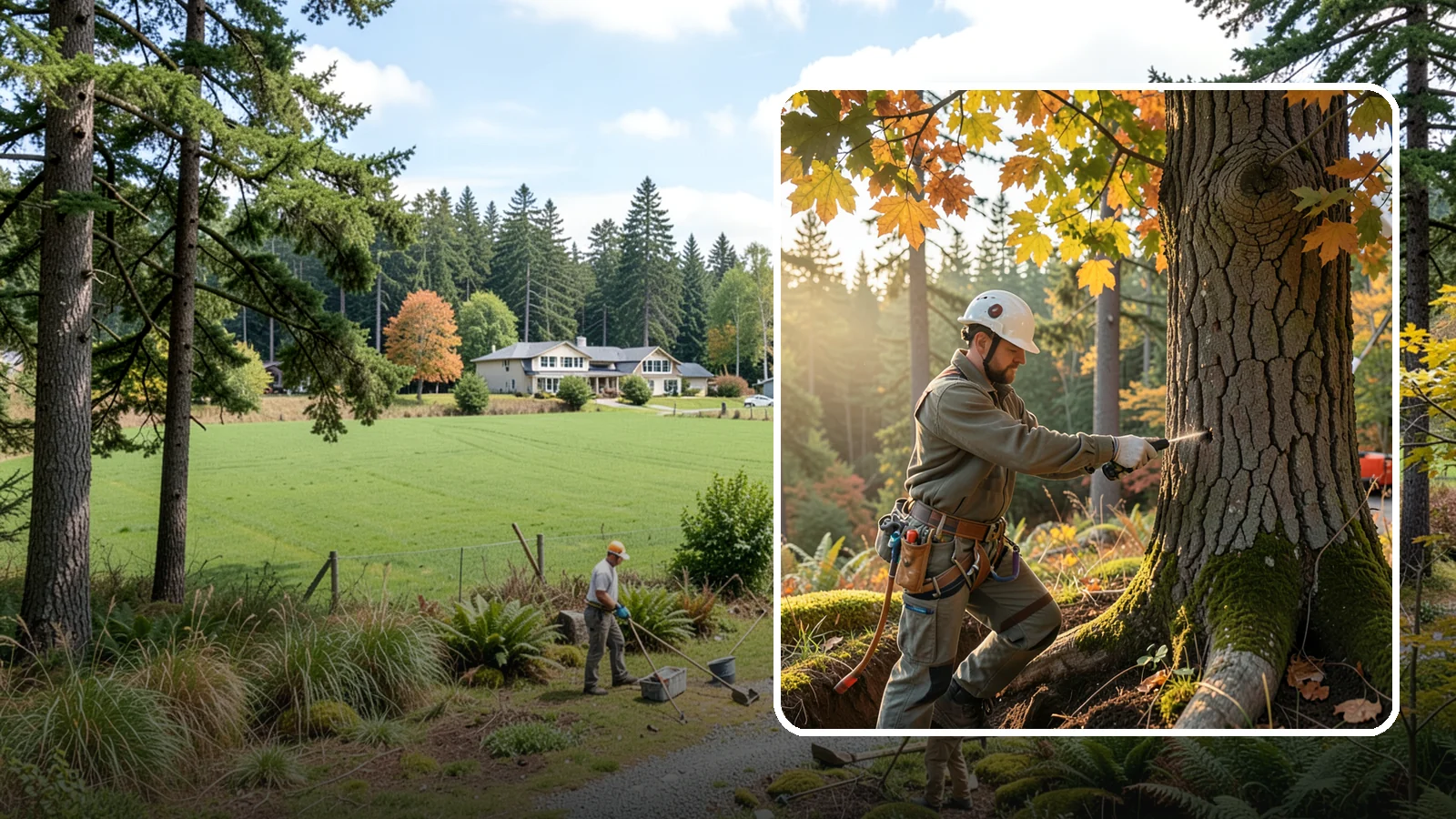 Deep root fertilization in Lyman, Skagit County, WA - The injection of nutrients into the root zone.