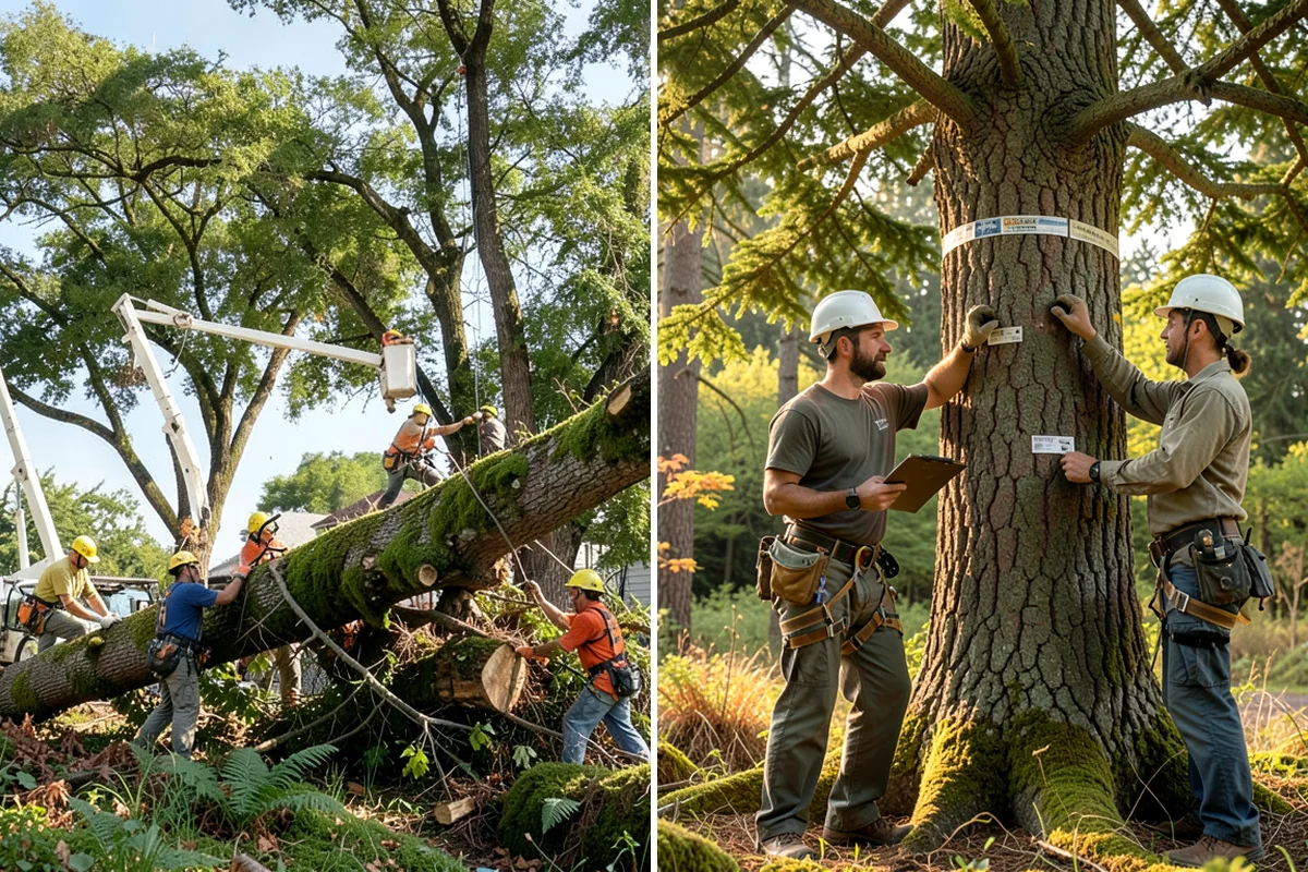 Deep root fertilization in Lyman, Skagit County, WA - Inspect the tree and its site