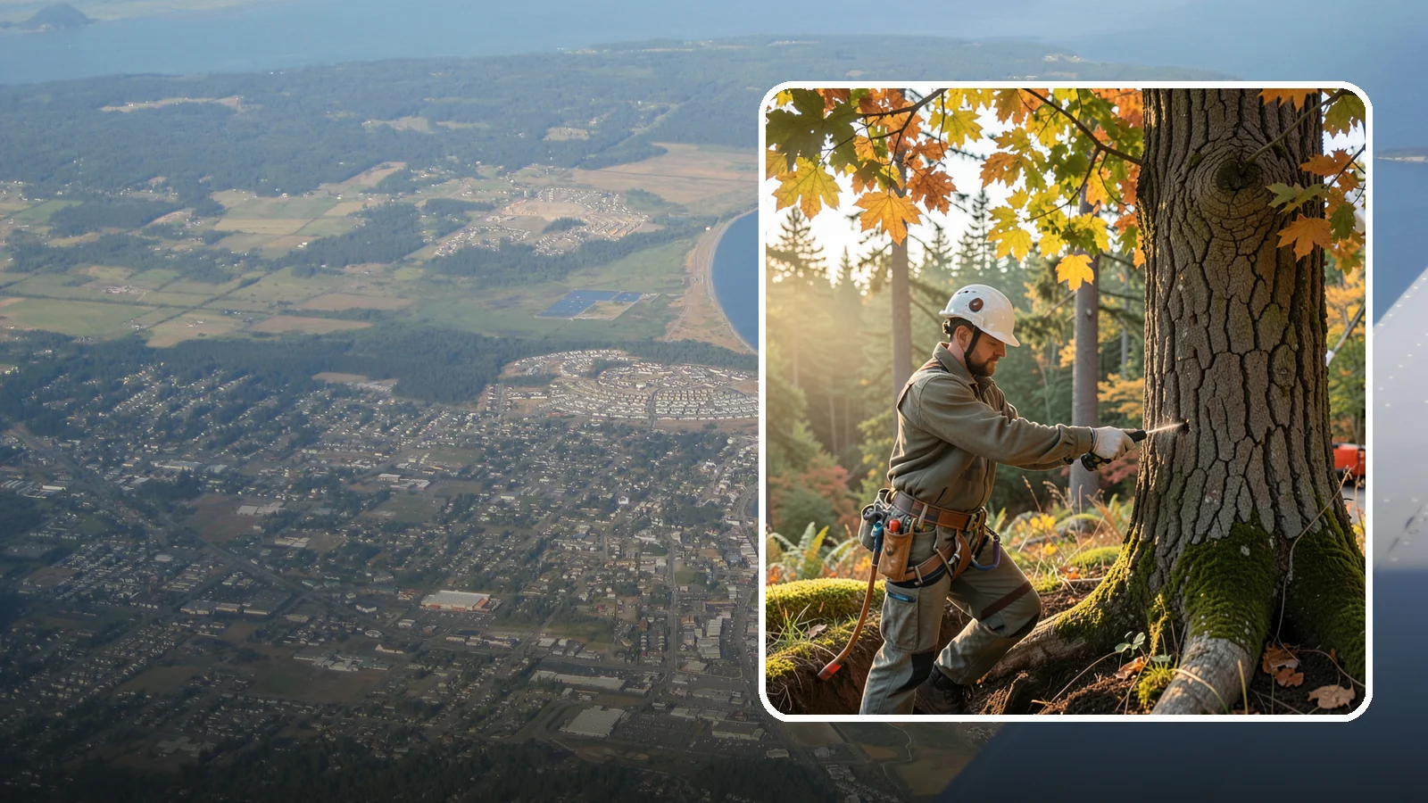 Deep root fertilization in Oak Harbor, Island County, WA - The injection of nutrients into the root zone.