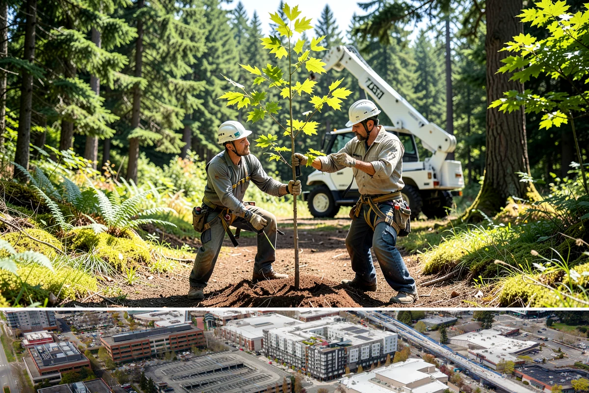 Deep root fertilization in Redmond, King County, WA - This service can be performed year-round in the Puget Sound region but may require air excavation tools during wetter seasons to...