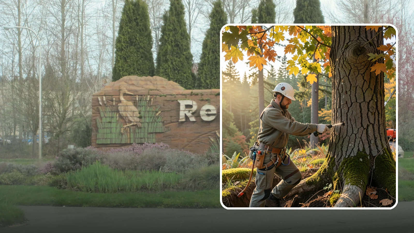 Deep root fertilization in Renton, King County, WA - The injection of nutrients into the root zone.