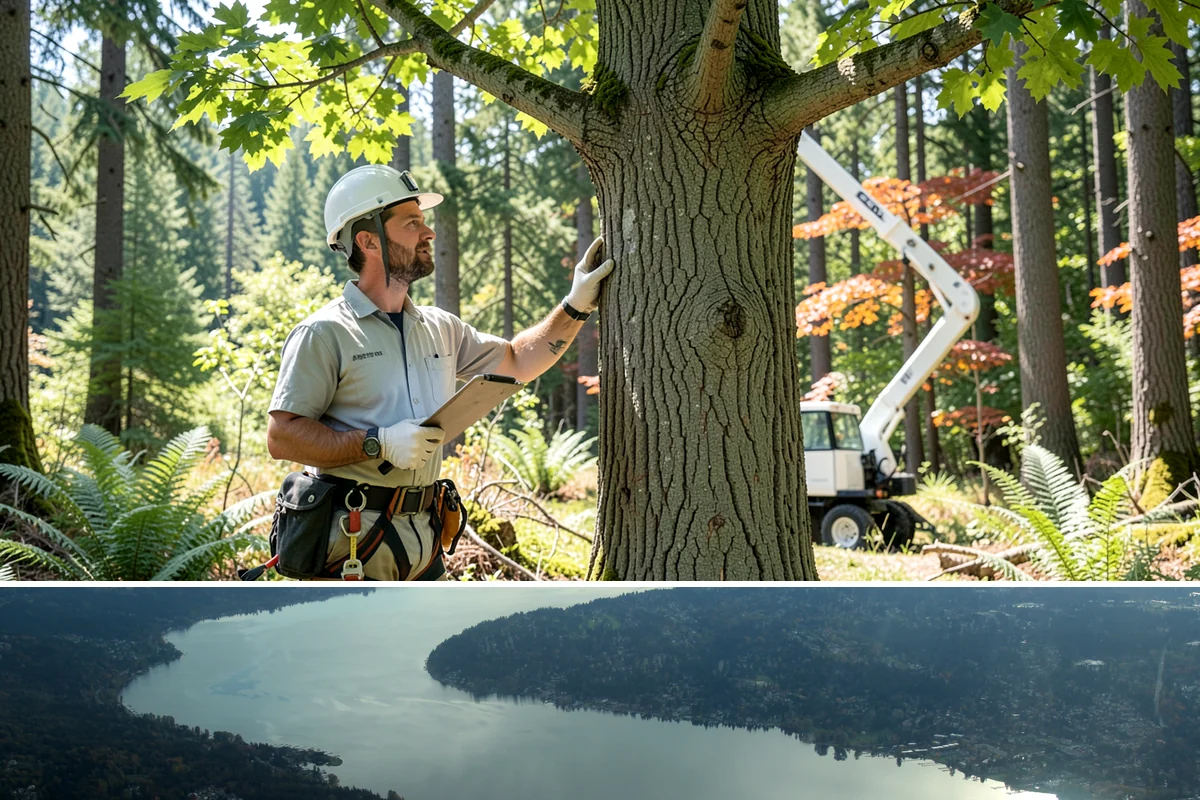 Deep root fertilization in Sammamish, King County, WA - This service can be performed year-round in the Puget Sound region but may require air excavation tools during wetter seasons to...